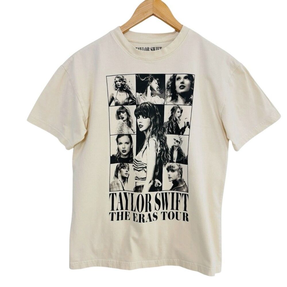 Taylor Swift The ERAS Tour Official Licensed Shirt Cream XS/S Relaxed Fit